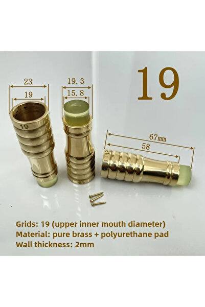Choice 1PCS 19mm 1PCS Brass Cane Crutch Tip with Anti-Skid 12mm-26mm for Hiki...