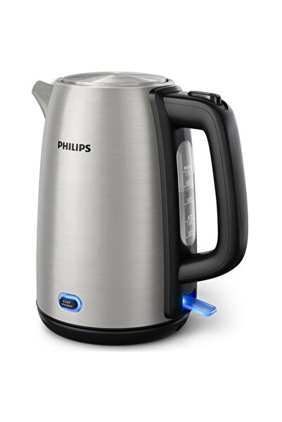Philips Fierbator solar 2000W, 1.7l, capac cu arc, mentine la cald, Inox