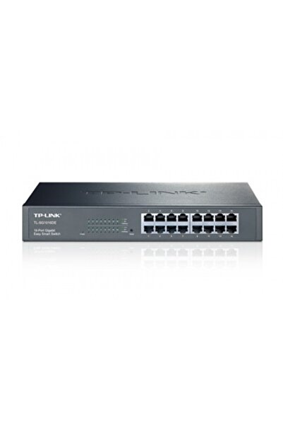 TP-LINK Switch Gigabit cu 16 porturi, Easy Smart, montabil în rack 1U de 19 i...