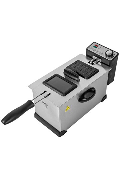 VIVAX Friteuza cu ulei, DF-2003SS, capacitate 3 l, putere 2000 W, Inox, Argintiu