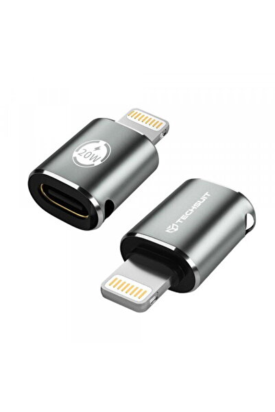 Techsuit Adaptor Date și Încărcare USB-C - Lightning A11 TitanCoreX, Gri