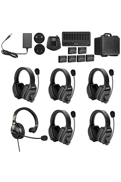 Saramonic Sistem intercom wireless, WiTalk WT6D, pentru 6 persoane, Full-Dupl...