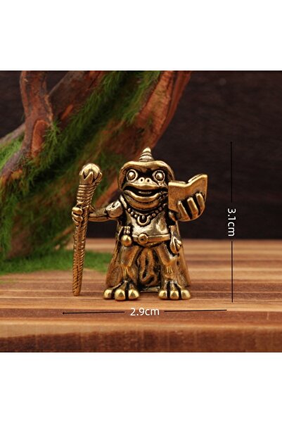 Choice4 E Brass Frog figure home decor Desktop Ornament Fun Ornament home dec...