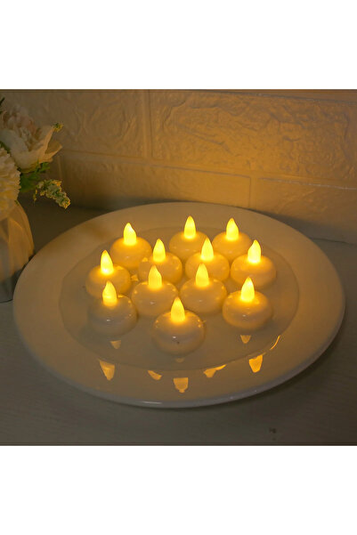 choice2 12 Pack 35X40MM Flameless LED Floating Candles Battery Operated Teali...
