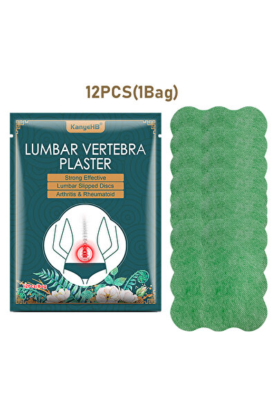 choice2 12PCS Wormwood Lumbar Patches Back Waist Stiffness Swelling Health Ca...