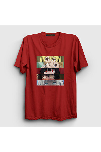 Presmono Unisex crvena anime majica za devojke Kakegurui T-shirt 239572tt