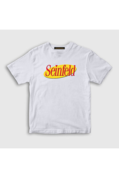 Presmono Unisex dečji beli logo Seinfeld T-shirt 208448tt