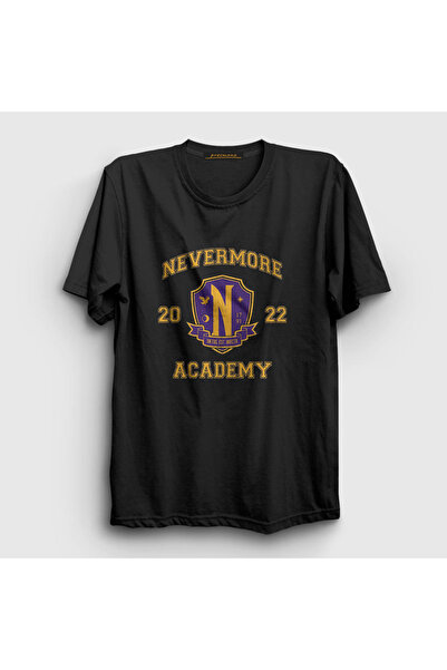 Presmono Unisex crna Nevermore Wednesday Addams Family Addams Family T-shirt ...