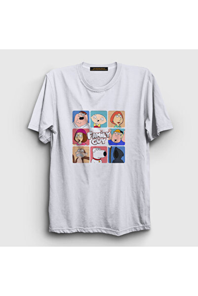 Presmono Unisex White Poster Family Guy T-shirt300838tt
