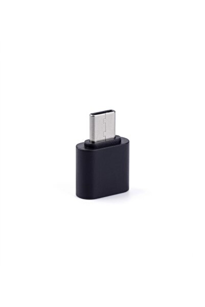 MVLH USB Dişi - Type-C Erkek OTG Çevirici Adaptör - Siyah Yeni Nesil Dönüştürücü