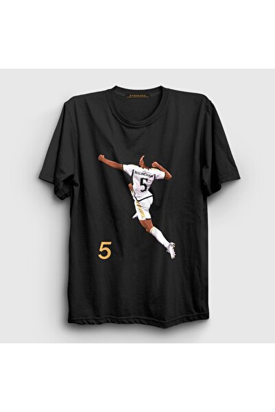 Presmono Unisex Black Jude Bellingham Goal Football T-Shirt 615360Tt