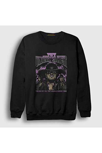 Presmono Unisex Black Dead Wwe the Undertaker Sweatshirt 602307Tt