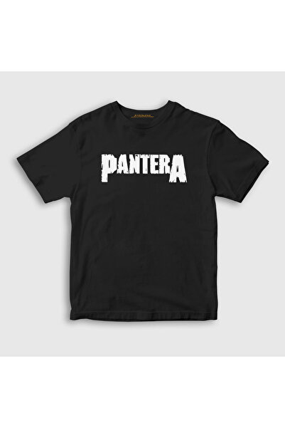 Presmono Unisex dečji crni logo Pantera T-shirt 168777tt