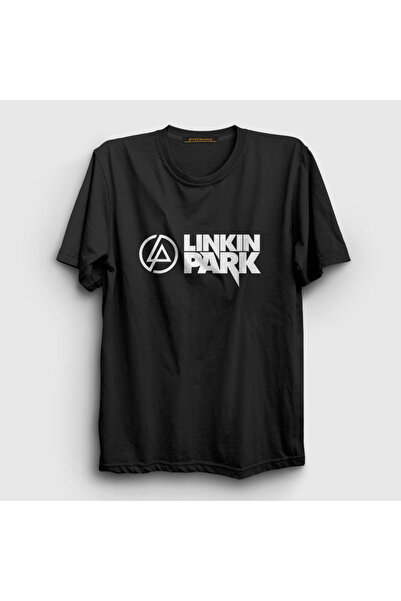 Presmono Unisex crni logo V2 Linkin Park T-shirt 98019tt