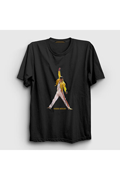 Presmono Unisex Black Pose Queen Freddie Mercury T-shirt 34447tt