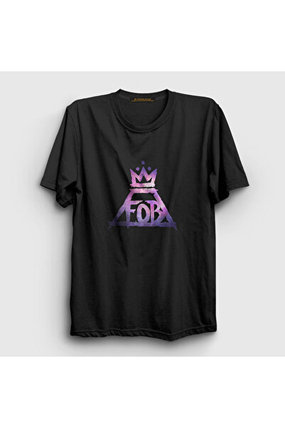 Presmono Unisex Black Mania Fall Out Boy T-shirt 62602tt