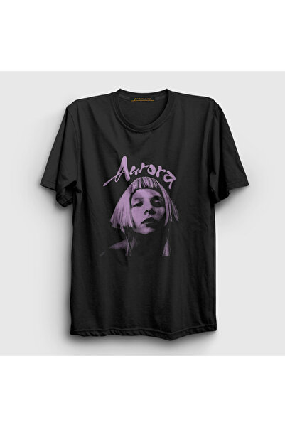 Presmono Unisex Black Different Kind of Human Aurora T-Shirt 537227 Tt