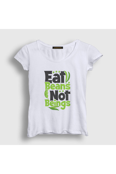 Presmono Ženski beli pasulj Veganski Vegetarijanski Vegetarijanski T-shirt 54...