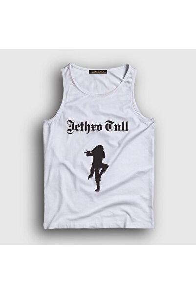 Presmono Unisex White Logo Jethro Tull Tank Top 592940Tt