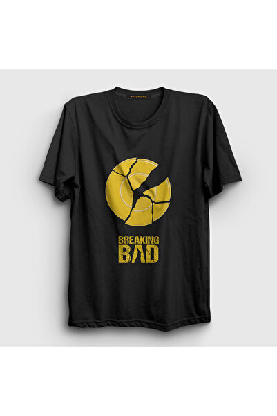 Presmono Unisex Black Broken Plate Broken Plate Breaking Bad T-Shirt 565891Tt