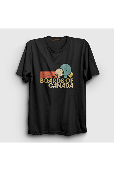 Presmono Unisex Black Logo Boards of Canada T-Shirt 592608Tt