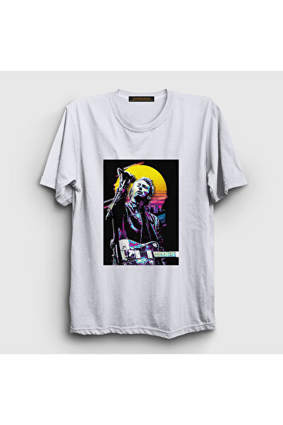 Presmono Унисекс бела T-shirt Том Јорк Радиохед 104591tt