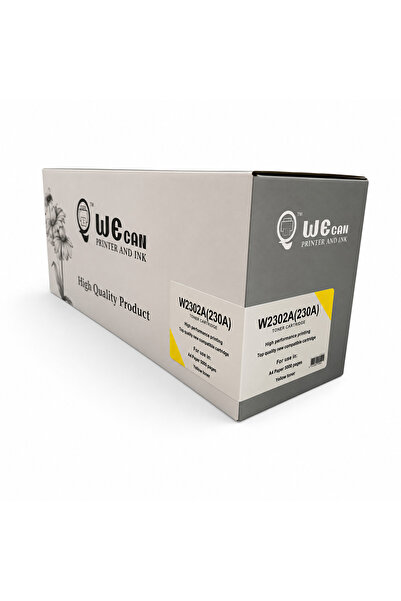 Wecan حبر W2302A / 230A أصفر (Yellow) متوافق مع طابعات HP