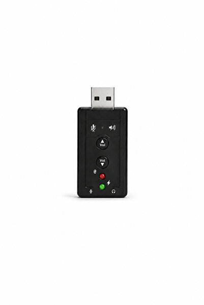 MVLH USB 7.1 Ses Kartı - Harici Ses Kartı Mikrofon ve Kulaklık Çevirici Dönüş...