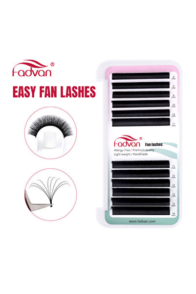 Choice8 14mm 0.07mm D FADVAN Easy Fanning Eyelashes Extensions Soft Blooming ...