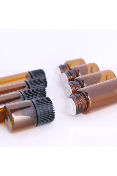 choice2 Glass 2ml Brown New 8pcs/Pack 1 2 3 5ml Tea Color Essential Oil Bottl...