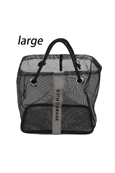 Choice3 Large Black Large/small Shower Bag Portable Toiletry Bag Men's Dental...