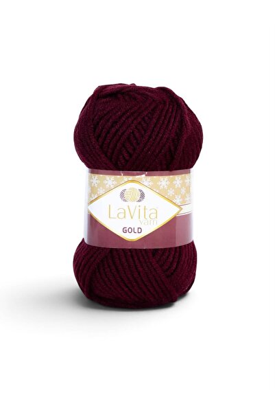 LaVita Yarn Gold Hand Knitting Yarn 100% Acrylic 100Gr (9572 Bordo)
