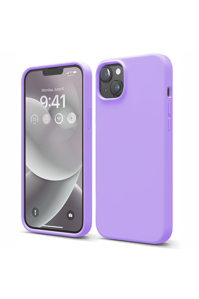 Casey Studios Silicone case iPhone 14, with microfiber, thin, protective, rai...