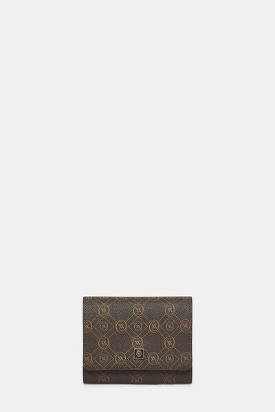 Vakko KAHVE MONOGRAM CÜZDAN