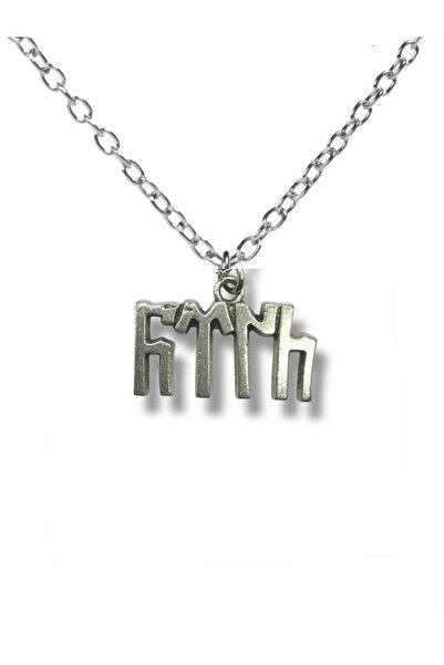 Herşey Nota Silver Color Unisex Necklace with "Turkish" Written in Turkish – ...