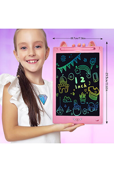 Choice11 120KITTY-PINK 8.5/10/12/16 Inch Cartoon LCD Writing Drawing Tablet, ...