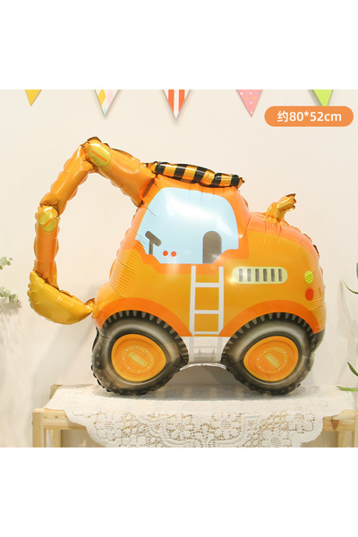 Choice Other Excavator Cute Cartoon Car Aluminum Film Balloons Children's Bir...