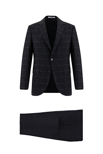 Kiğılı 7 Drop Slim Fit Slim Fit Plaid Suit