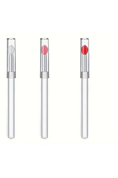 Choice 3pcs-mix 1/3/5PCS Portable Silicone Lip Brush With Cover Soft Multifun...