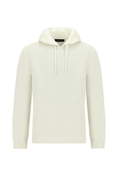 Abdullah Kiğılı Hooded Regular Fit Patterned Cotton Sweatshirt
