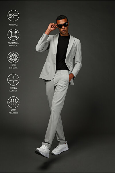Kiğılı Techno-Line 7 Drop Super Slim Fit Eksra Dar Kesim Takım Elbise