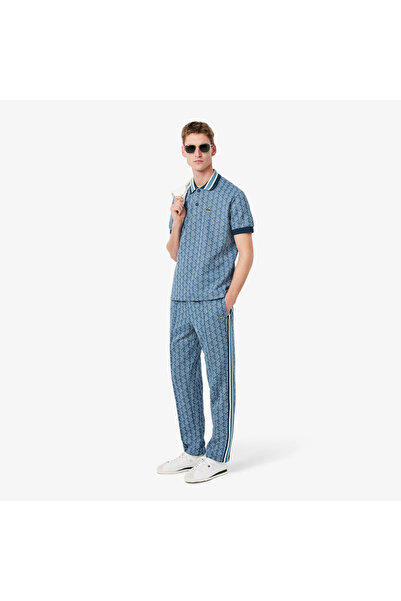 Lacoste Paris Erkek Regular Fit Monogram Mavi Eşofman Altı
