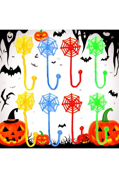 Choice 20PCS 10-50 Pcs Fun Color Sticky Spider Web for Birthday Halloween Pra...