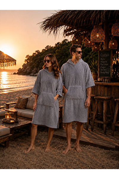 Packho Havlu Panço - Unisex Kapüşonlu Plaj Pançosu - Yetişkin Surf Panço - Ha...