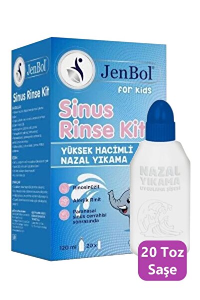 Jenbol Kids Sinus Rinse Burun ve Sinus Temizl. Kiti 120 ml X 20 Yedek Tozu . ...