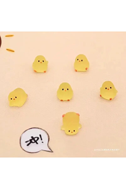 Choice 20PCs-mix A pack of 20 cute yellow fat chicken desktop ornaments, kind...