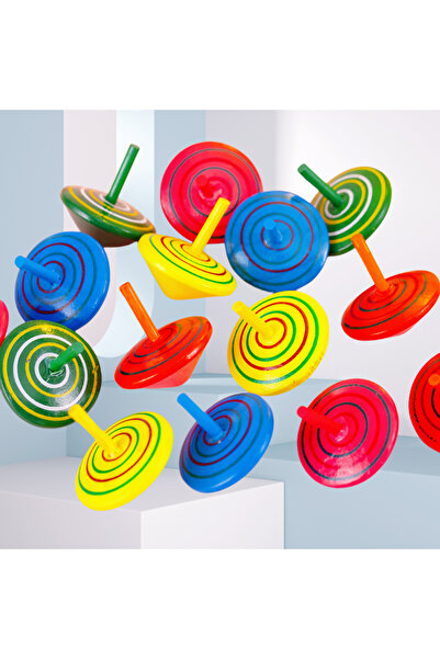 Choice 36PCS 12-36Pcs Fun Wooden Spinning Tops for Children’s Party Gifts, Bi...