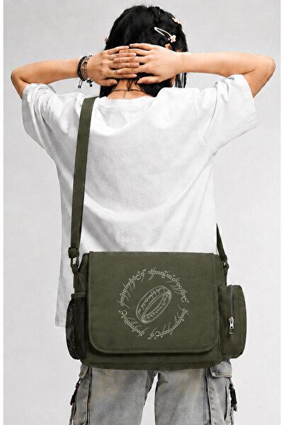 Fuddy Moda Lord of the Rings Printed Messenger Bag, Unisex Movie Series Print...