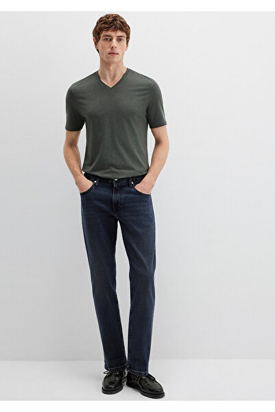 Mavi Stretch V-Neck Πράσινο Basic T-Shirt Εφαρμοσμένο / Εφαρμοσμένο κόψιμο 06...