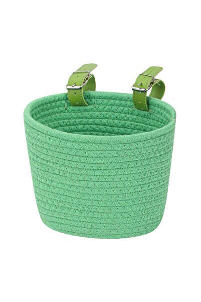 Choice4 Green Adjustable Bicycle Basket Removable Design Solid Color Handleba...